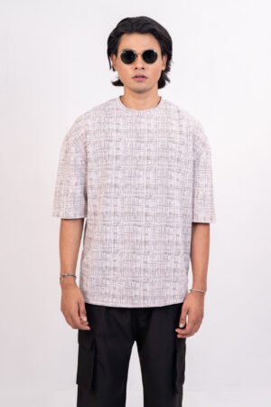 Baby Pink Drop Shoulder over sized T-shirt