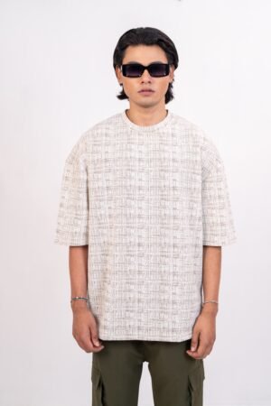 Off-white Drop Shoulder over sized T-shirt
