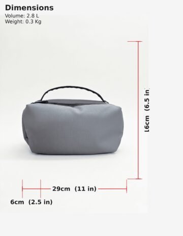 Cross body bag measurement chart